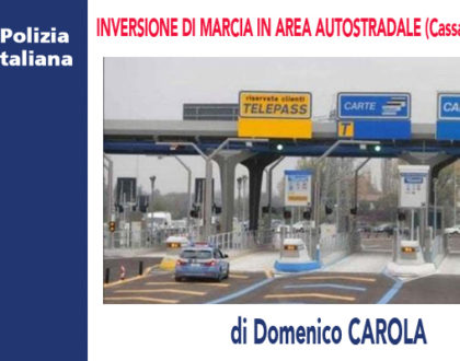 INVERSIONE DI MARCIA IN AREA AUTOSTRADALE (Cassazione 15/06/2020) di D.Carola