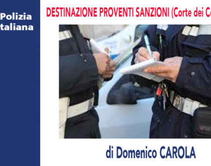 DESTINAZIONE PROVENTI SANZIONI (Corte dei Conti 25/06/2020) di D.Carola