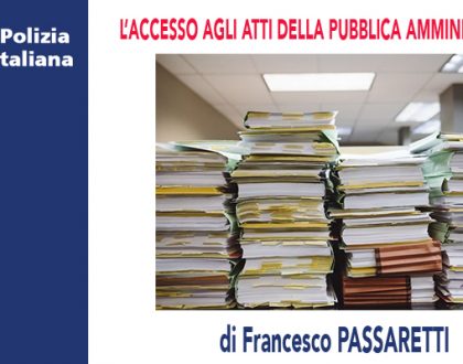 L'ACCESSO AGLI ATTI DELLA PUBBLICA AMMINISTRAZIONE di F.Passaretti