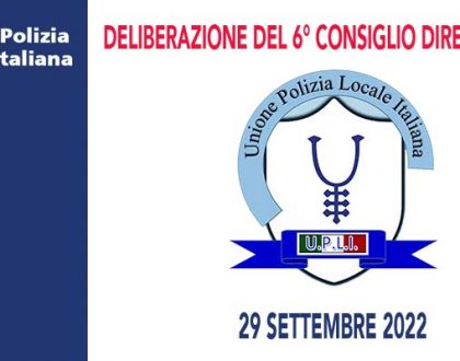 VERBALE DEL CONSIGLIO DIRETTIVO DEL 29 SETTEMBRE 2022